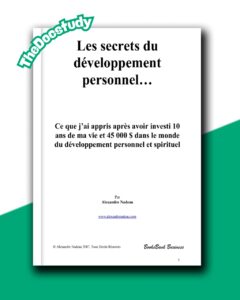 Les secrets du développement personnel… Alexandre Nadeau